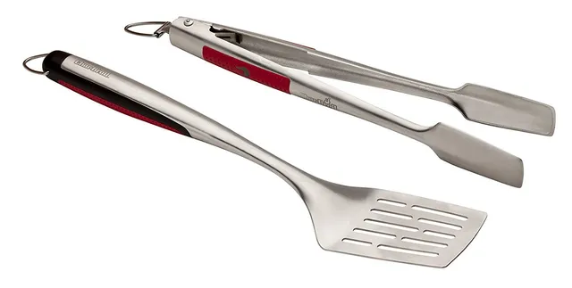 char-broil-140-543-komfortgrill-besteck-set-2-teilig-aus-edelstahl-mit-wender-un image 1