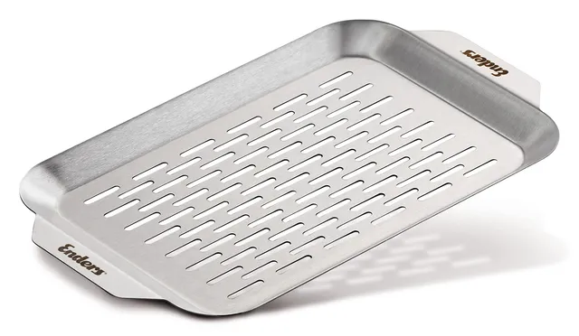 enders-grillschale-8804-aus-edelstahl-32-x-19-cm-f-r-zartes-grillgut-wie-fisch-u image 1