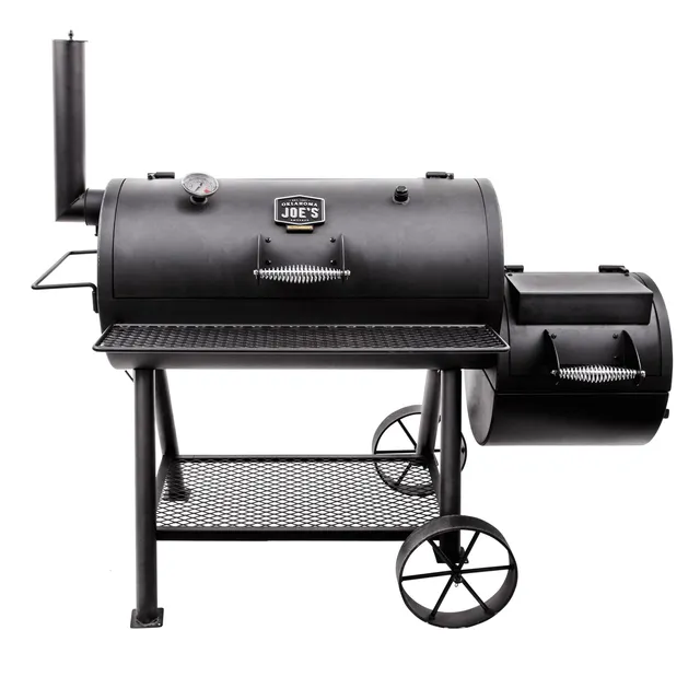 oklahoma-joe-s-highland-smoker-char-broil-140755-schwarz-offset-holzkohle-smoker image 1