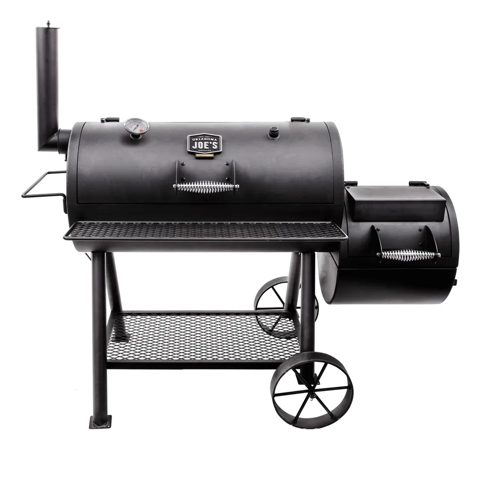 oklahoma-joe-s-highland-smoker-char-broil-140755-schwarz-offset-holzkohle-smoker image 1