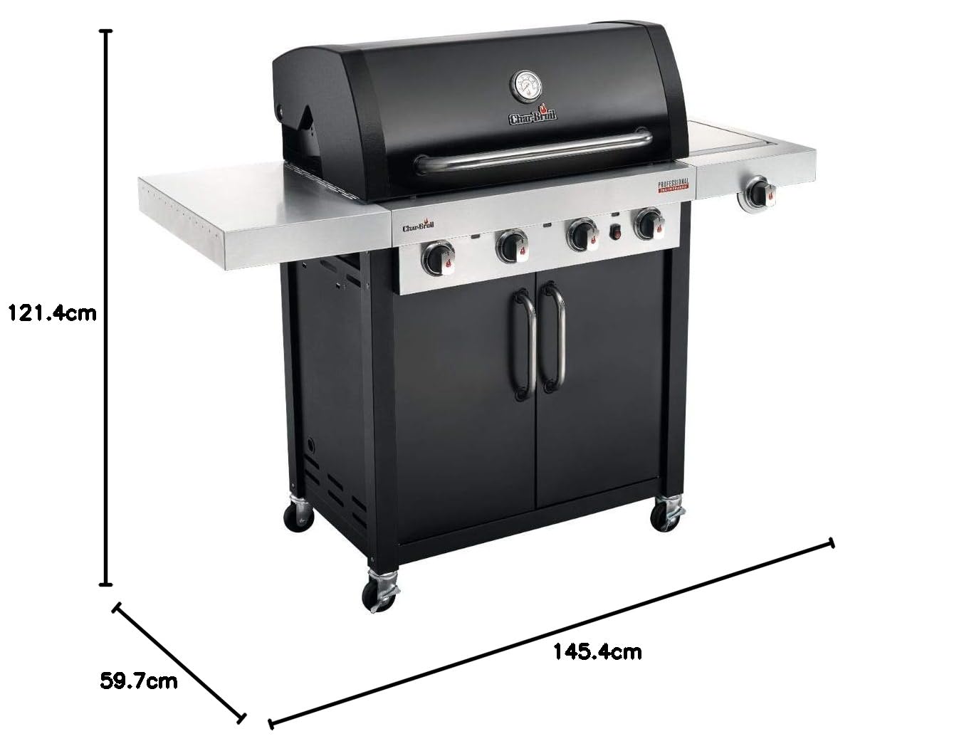 char-broil-professional-4400b-4-brenner-gasgrill-mit-seitenbrenner-tru-infrared- image 8