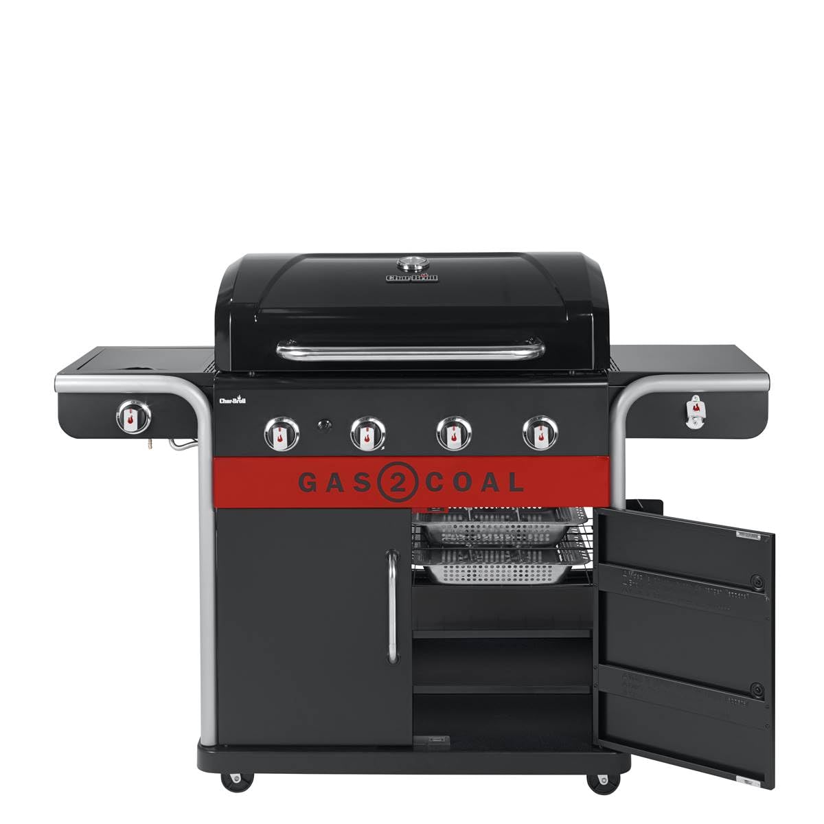 char-broil-made2match-innenregal-f-r-gas2coal-2-0-440-schwarz-2-regalb-den-inkl- image 2