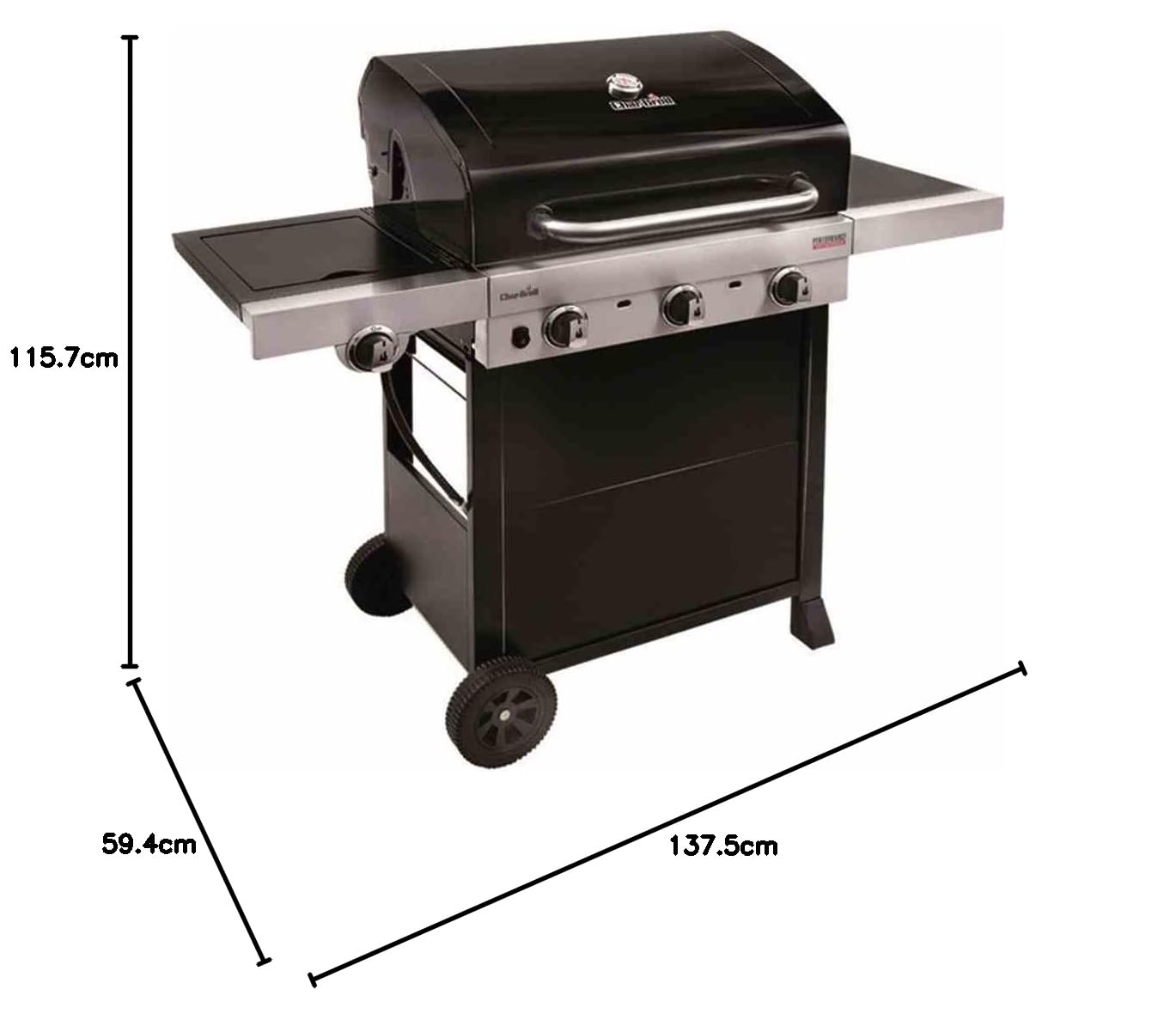 char-broil-performance-330b-3-brenner-gasgrill-mit-seitenbrenner-amp-tru-infrare image 2