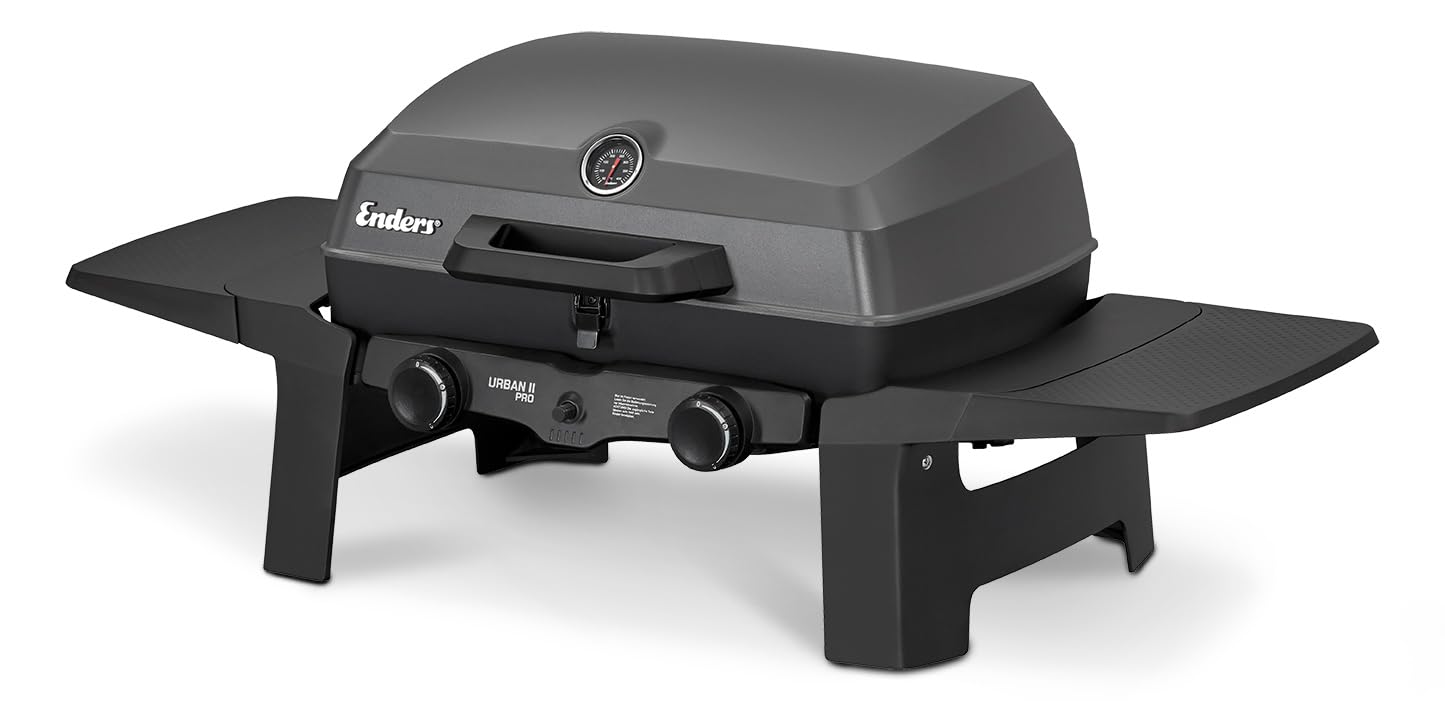 enders-urban-ii-pro-tischgrill-2-brenner-gasgrill-mit-grill-koch-und-backfunktio image 1