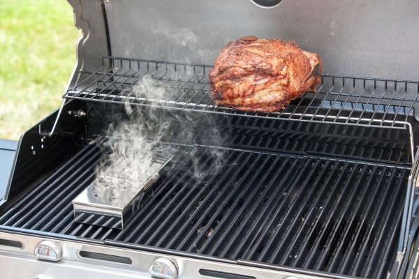 char-broil-r-ucherbox-140-552-edelstahl-smokerbox-mit-bel-ftetem-deckel-f-r-holz image 3