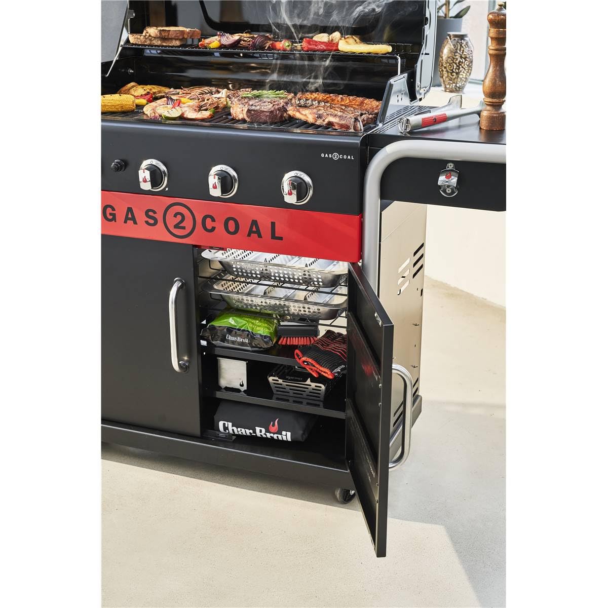 char-broil-made2match-innenregal-f-r-gas2coal-2-0-440-schwarz-2-regalb-den-inkl- image 5