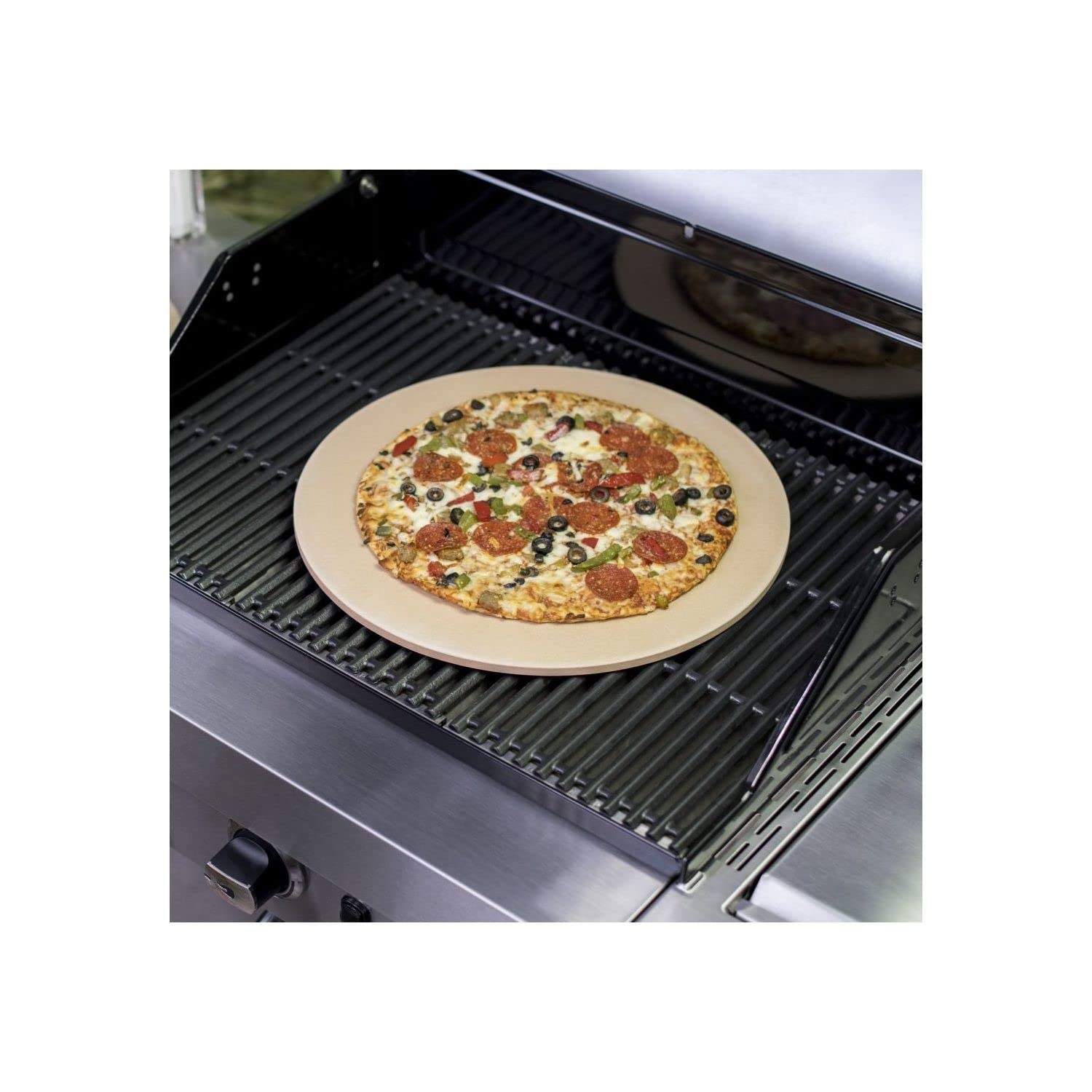 char-broil-140-513-pizza-set-38-cm-keramik-pizzastein-mit-gro-em-holzschieber image 3