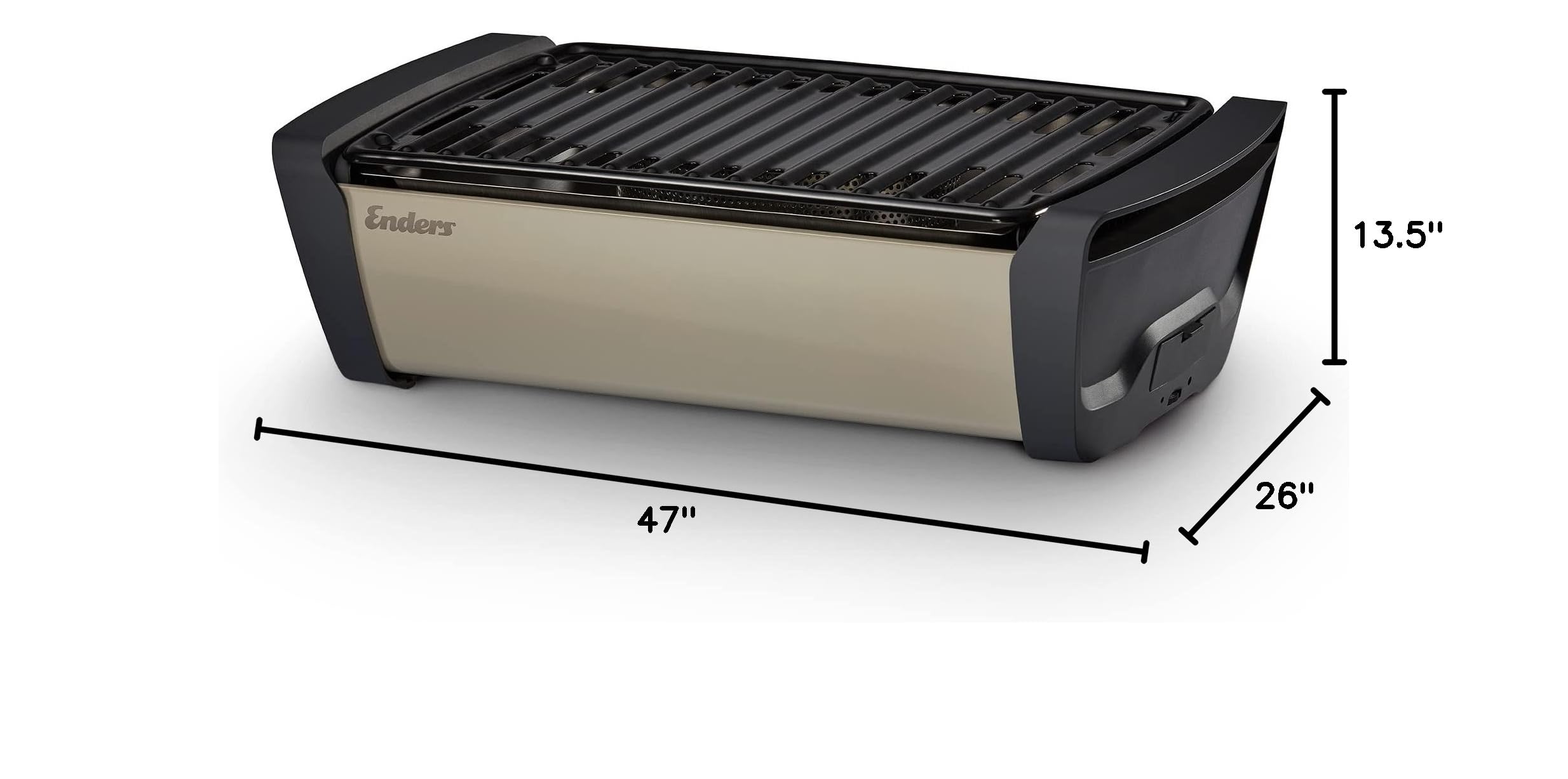 enders-aurora-tischgrill-in-taupe-e-fan-bbq-l-ftertechnologie-flache-bauweise-13 image 5