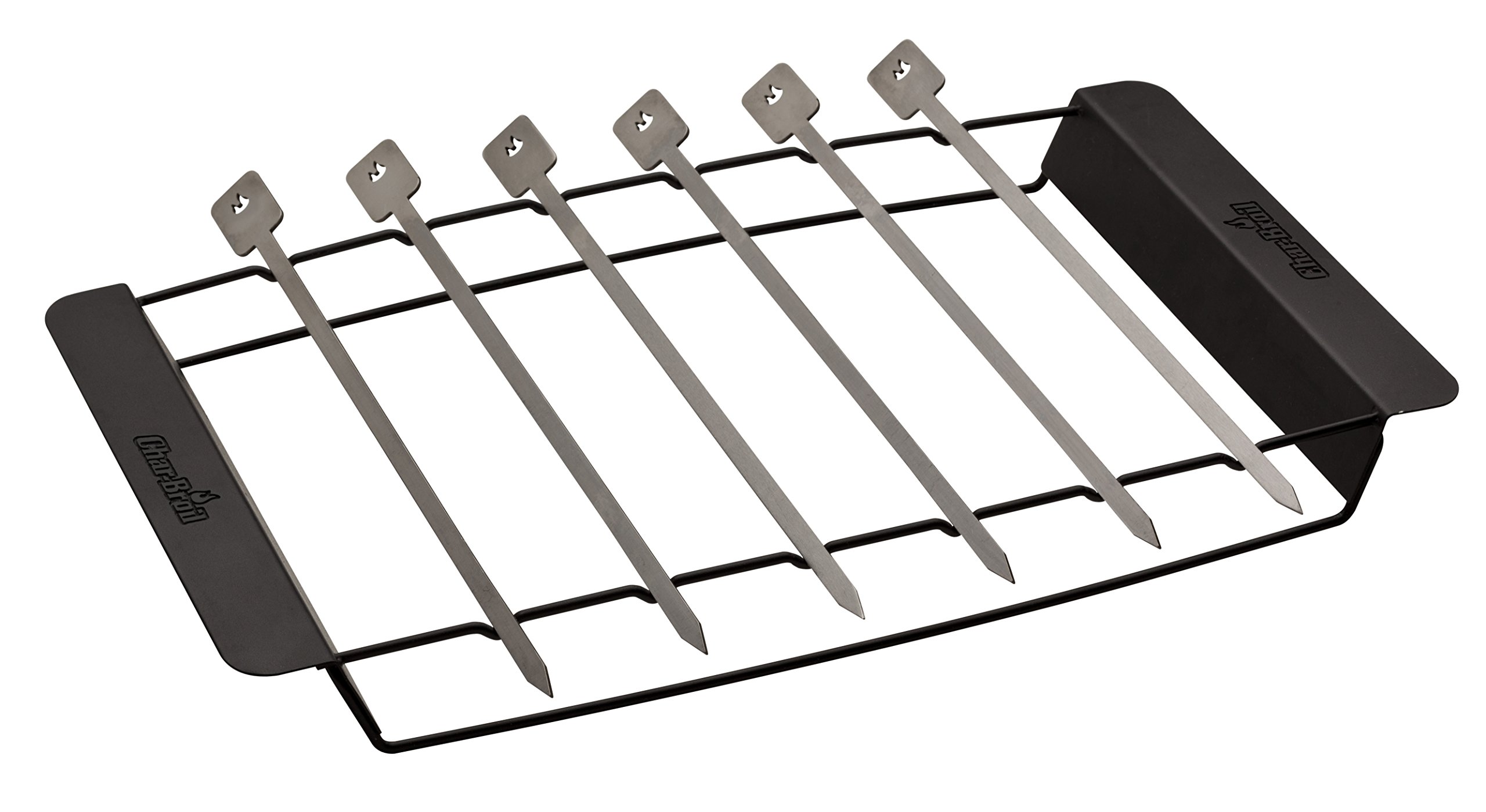 char-broil-140-587-premium-schaschlik-kebab-set-edelstahl-6-spie-e-mit-rahmen image 1