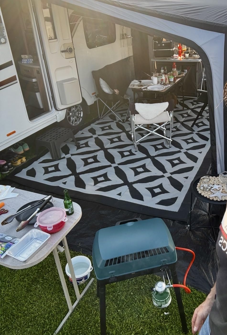 Perfekter Campinggrill