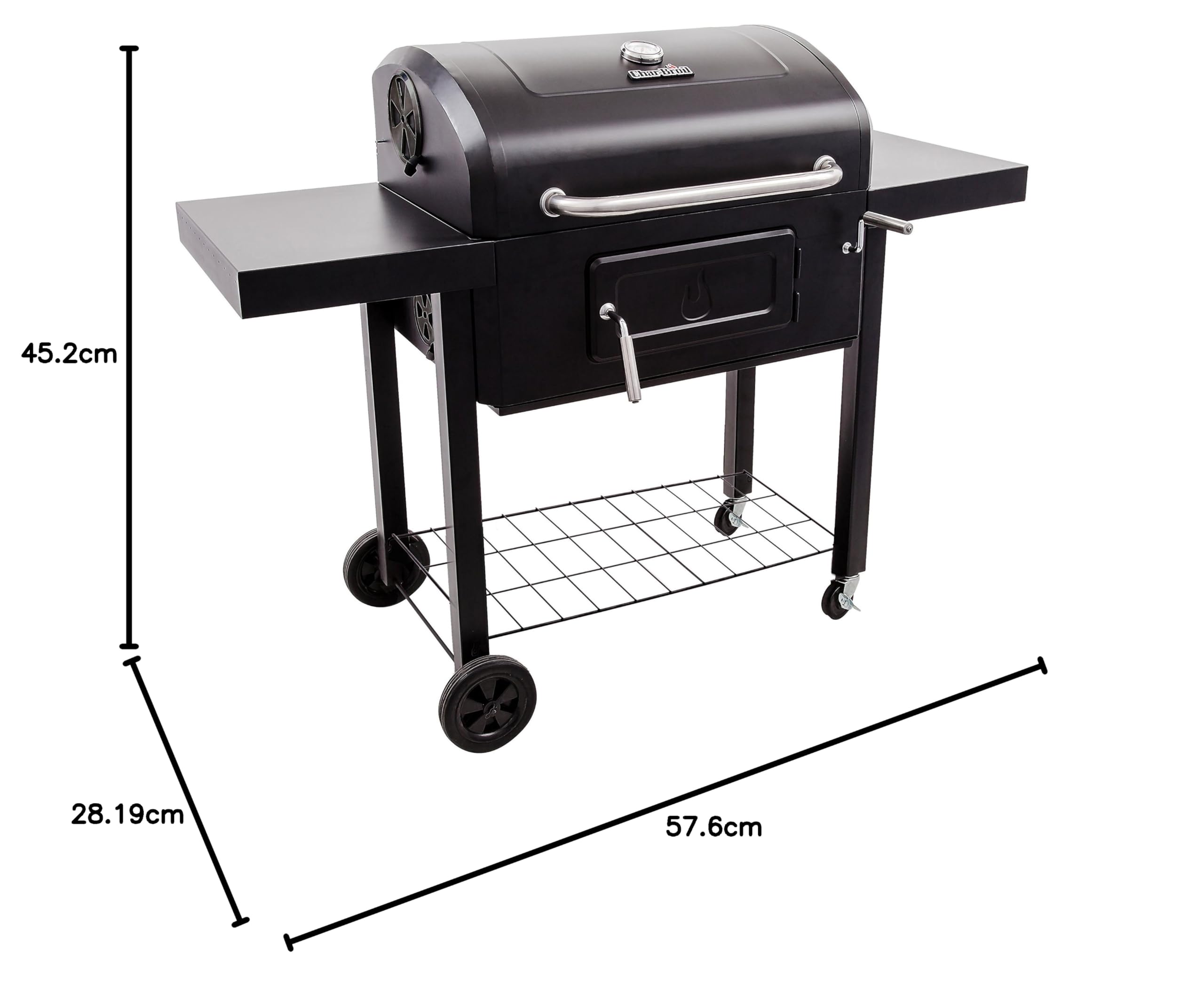 char-broil-performance-charcoal-3500-holzkohlegrill-schwarz-feuerwanne-mit-kurbe image 6
