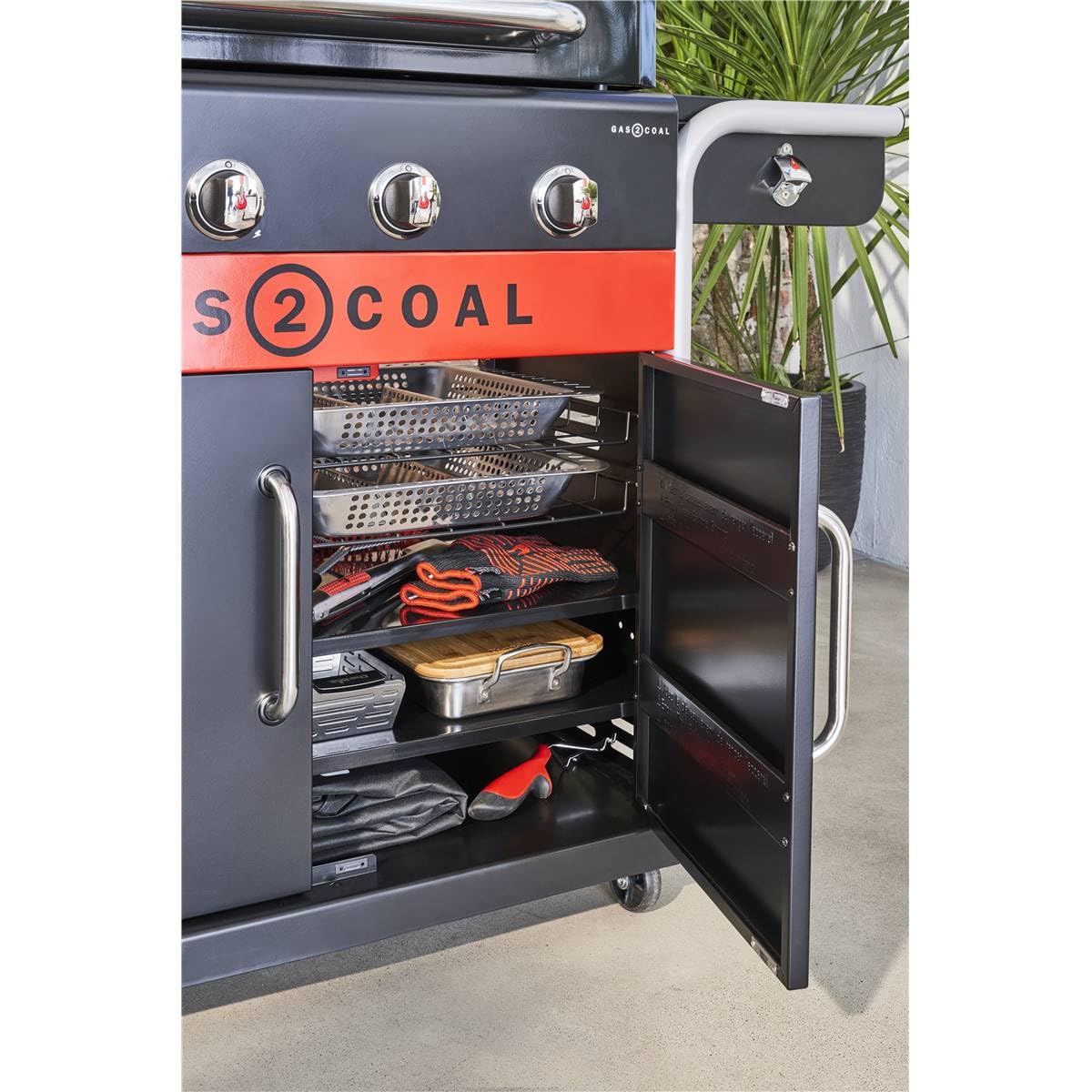 char-broil-made2match-innenregal-f-r-gas2coal-2-0-440-schwarz-2-regalb-den-inkl- image 4