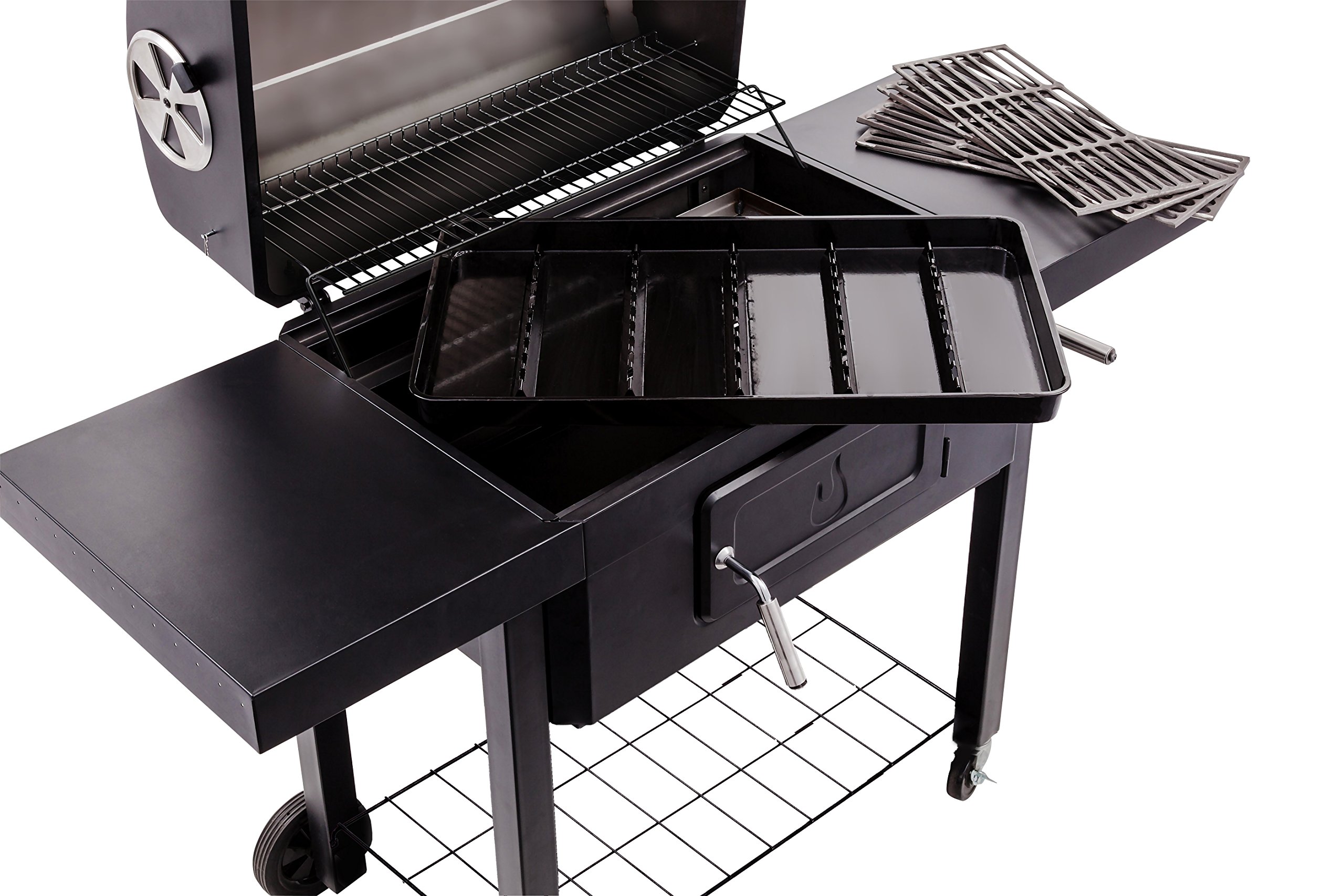char-broil-performance-charcoal-3500-holzkohlegrill-schwarz-feuerwanne-mit-kurbe image 3