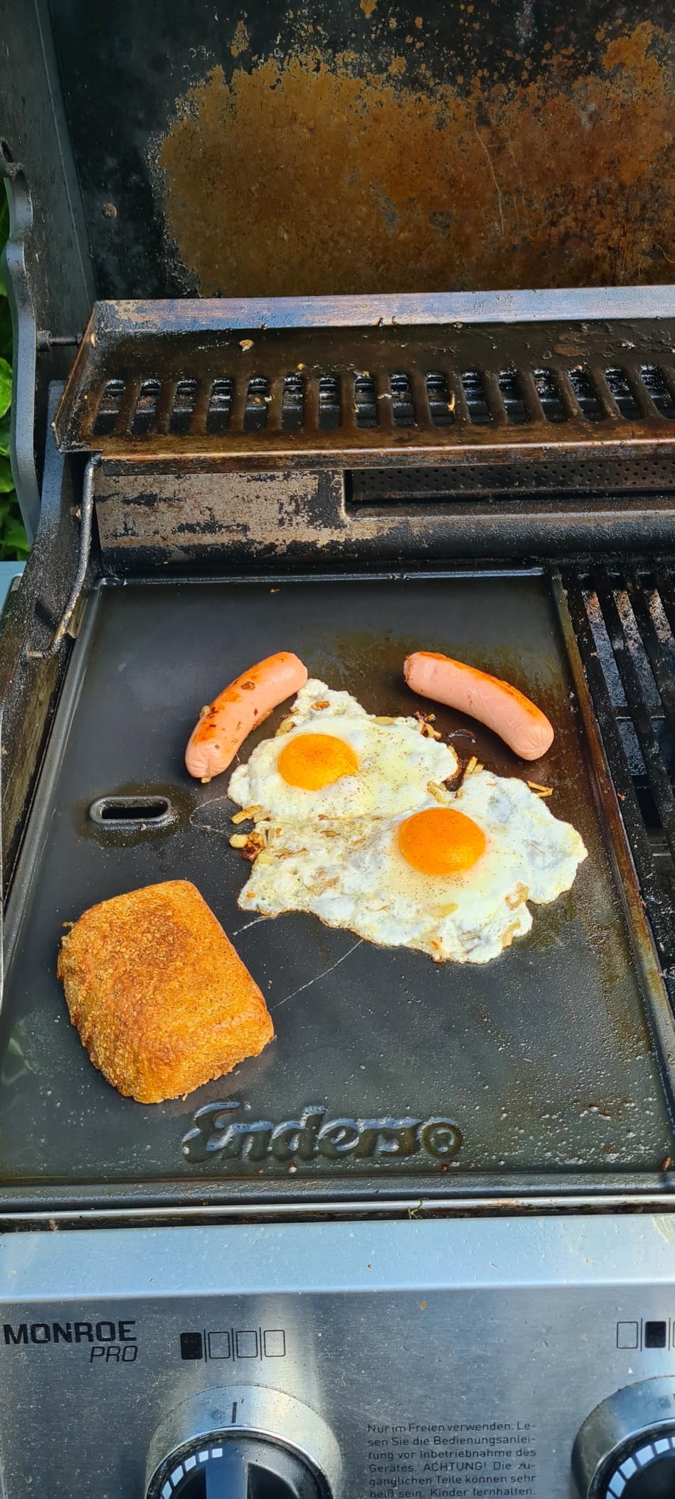 Spiegel-Eier vom Grill!