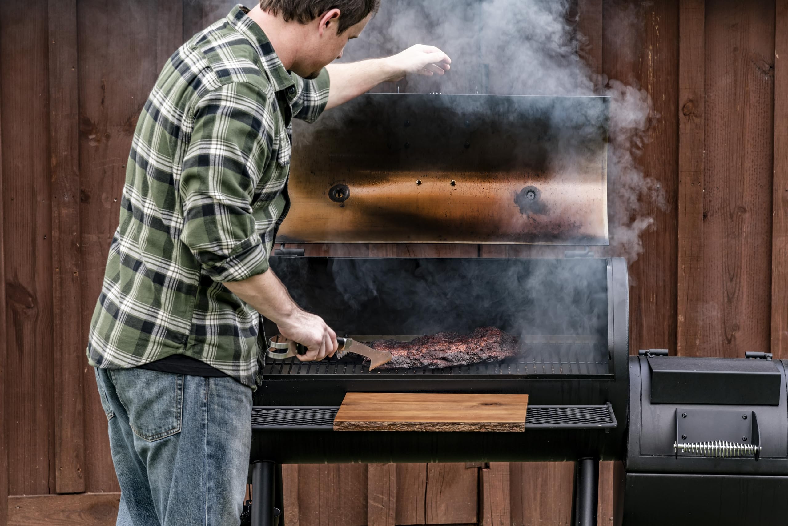 oklahoma-joe-s-highland-smoker-char-broil-140755-schwarz-offset-holzkohle-smoker image 7
