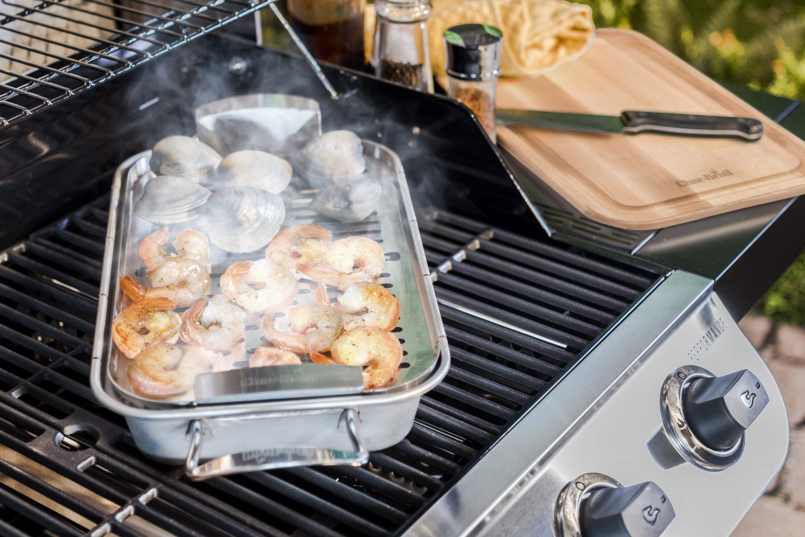 char-broil-140-015-grill-grillpfanne-aus-edelstahl-f-r-kleines-grillgut-sp-lmasc image 3