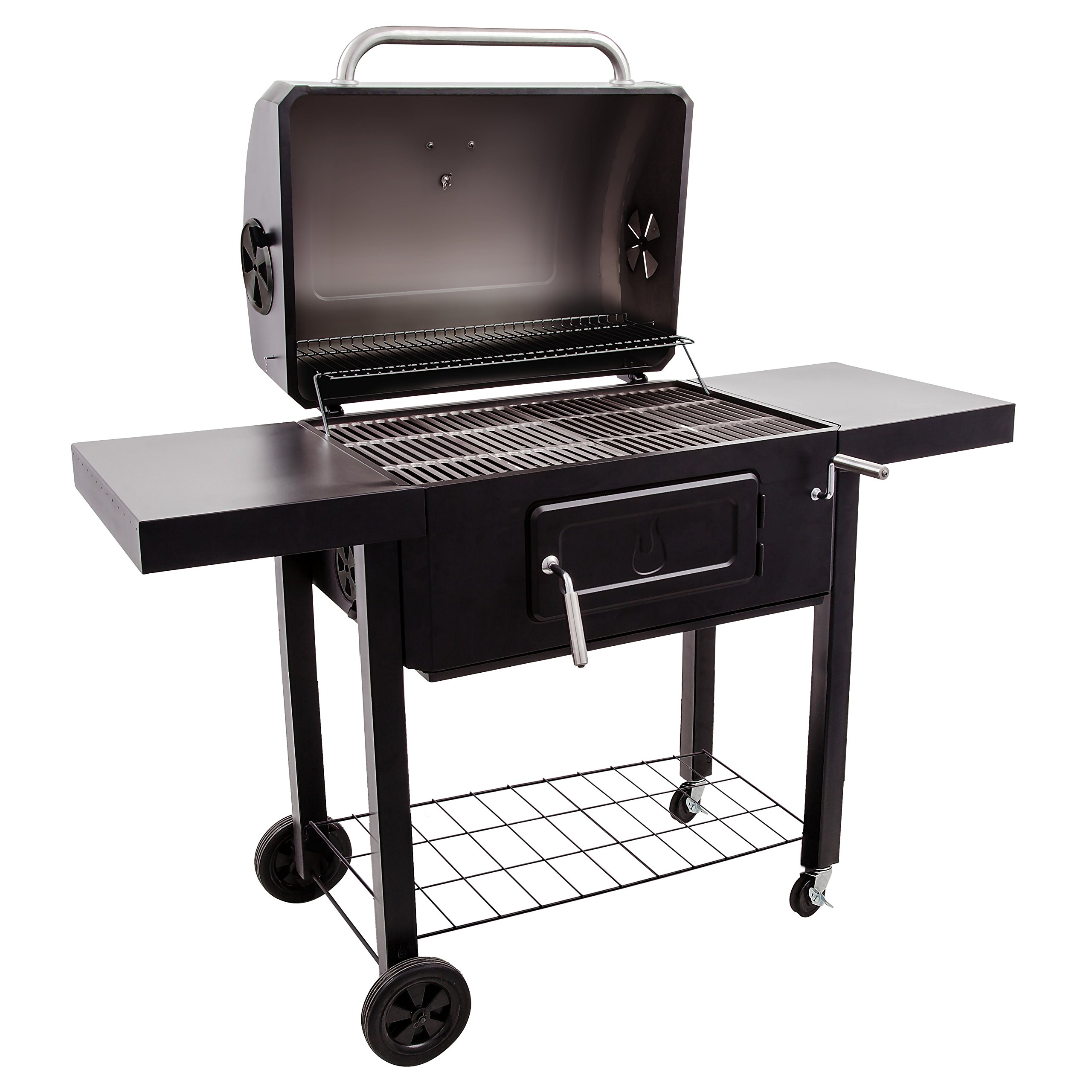 char-broil-performance-charcoal-3500-holzkohlegrill-schwarz-feuerwanne-mit-kurbe image 2