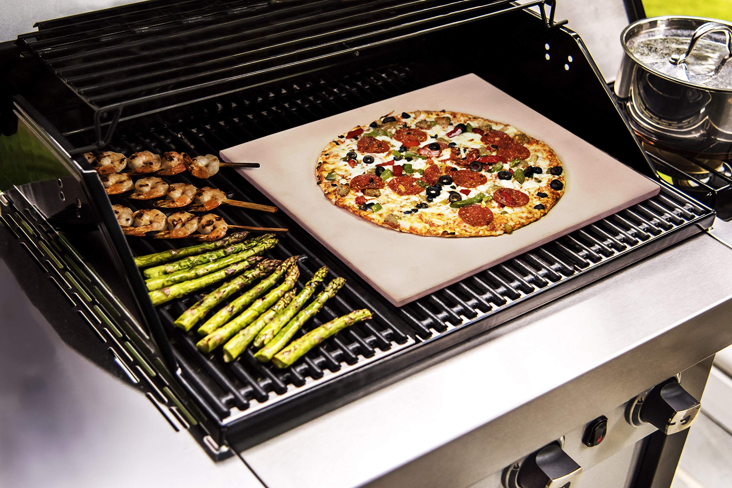 char-broil-140-775-rechteckiger-pizzastein-cordierit-40-35-cm image 2