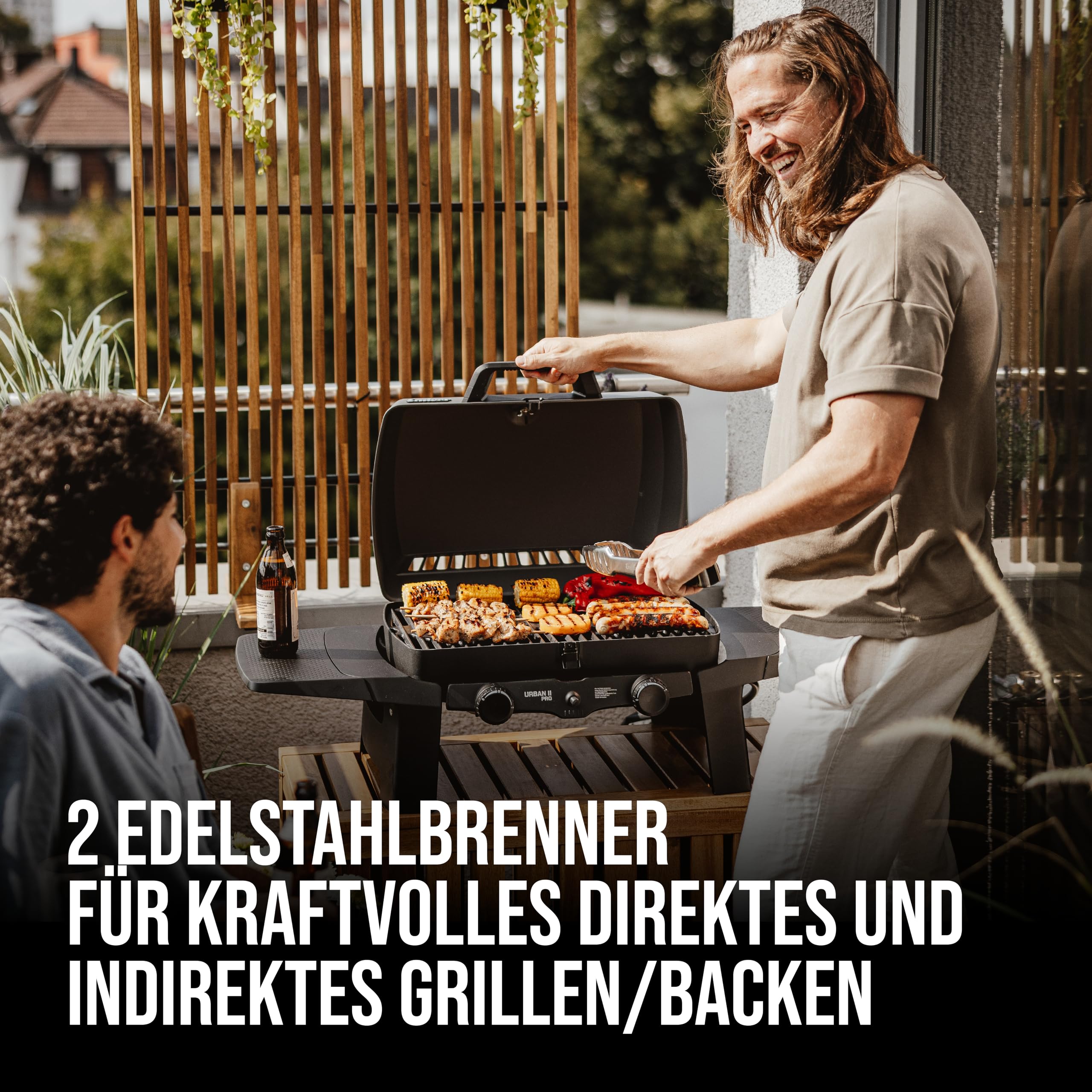 enders-urban-ii-pro-tischgrill-2-brenner-gasgrill-mit-grill-koch-und-backfunktio image 2