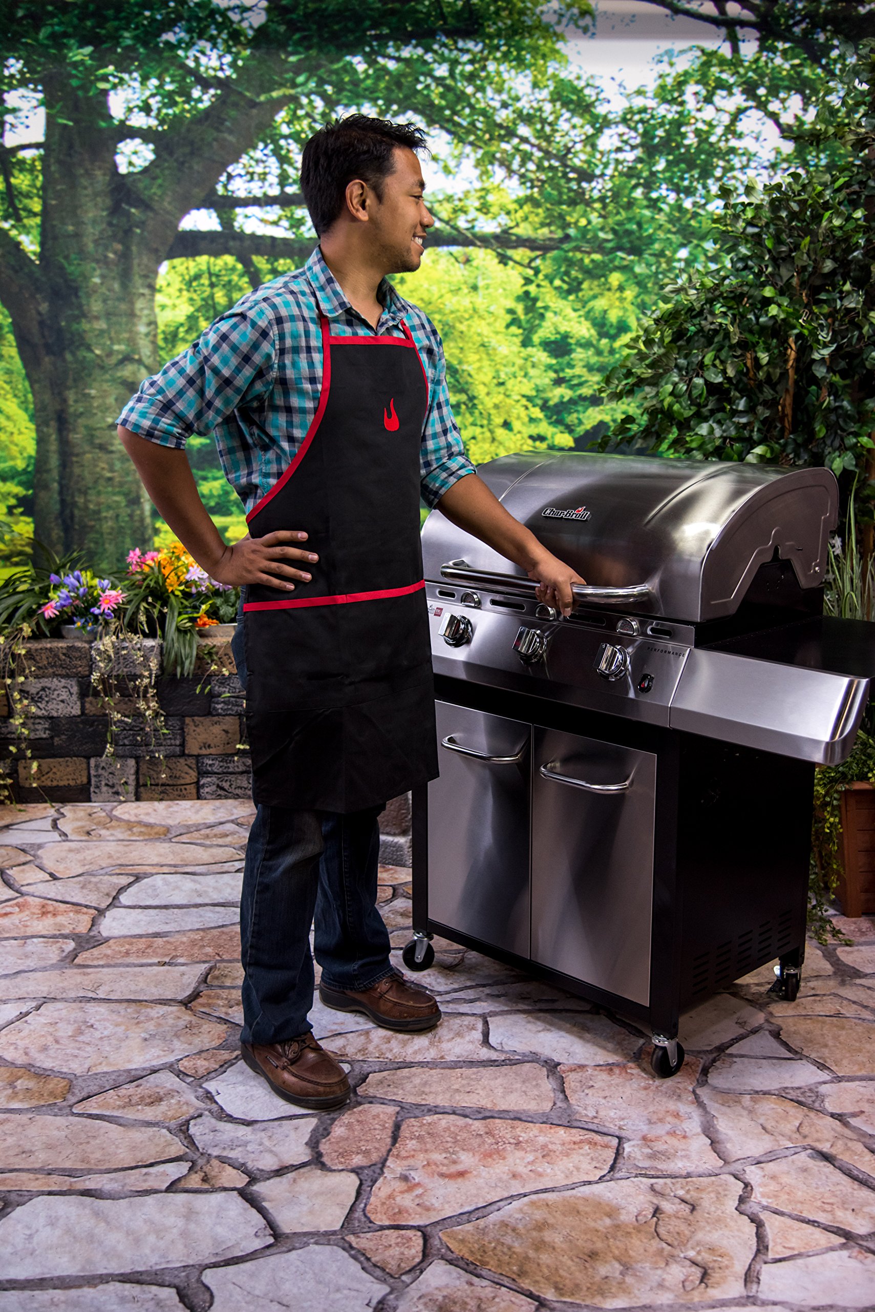 char-broil-140-517-grillsch-rze-mit-tasche-schwarz-rot image 2