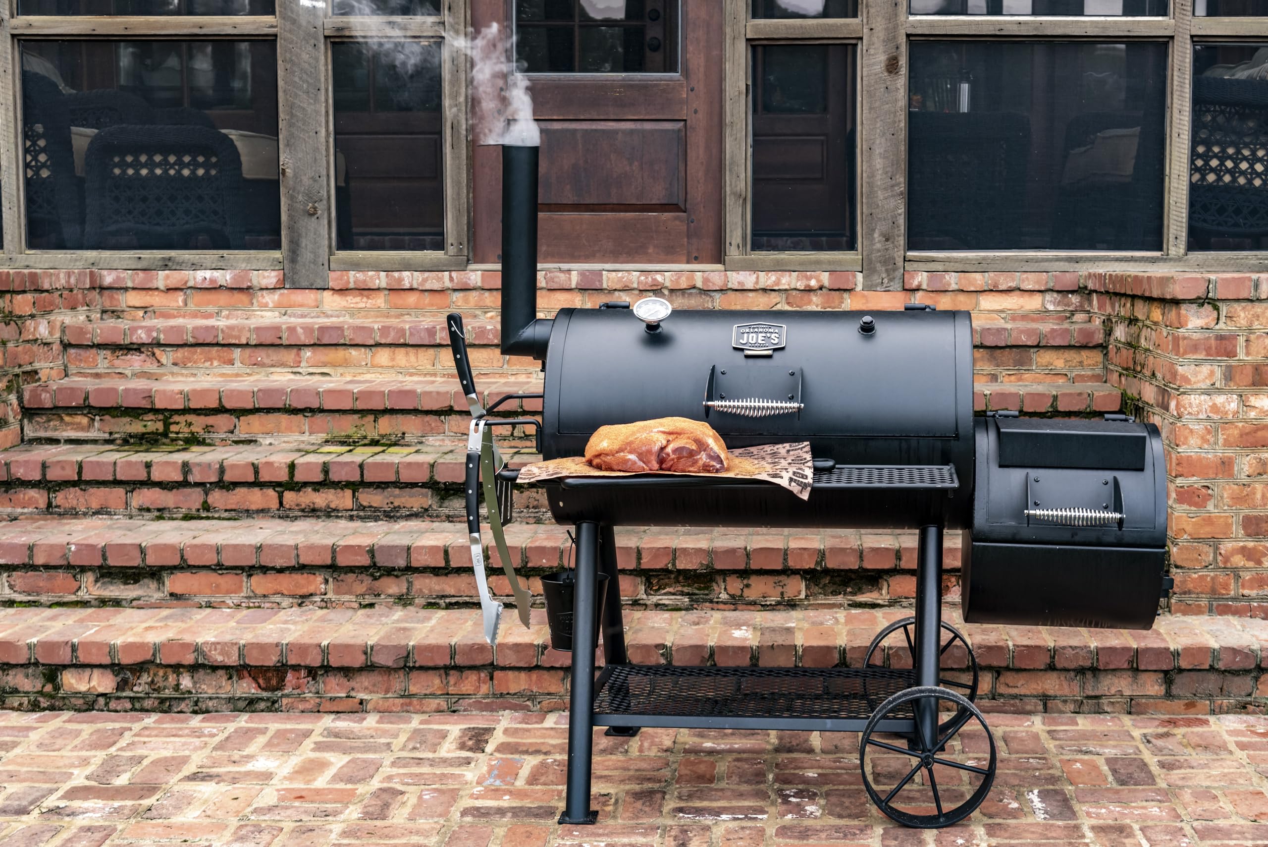 oklahoma-joe-s-highland-smoker-char-broil-140755-schwarz-offset-holzkohle-smoker image 6