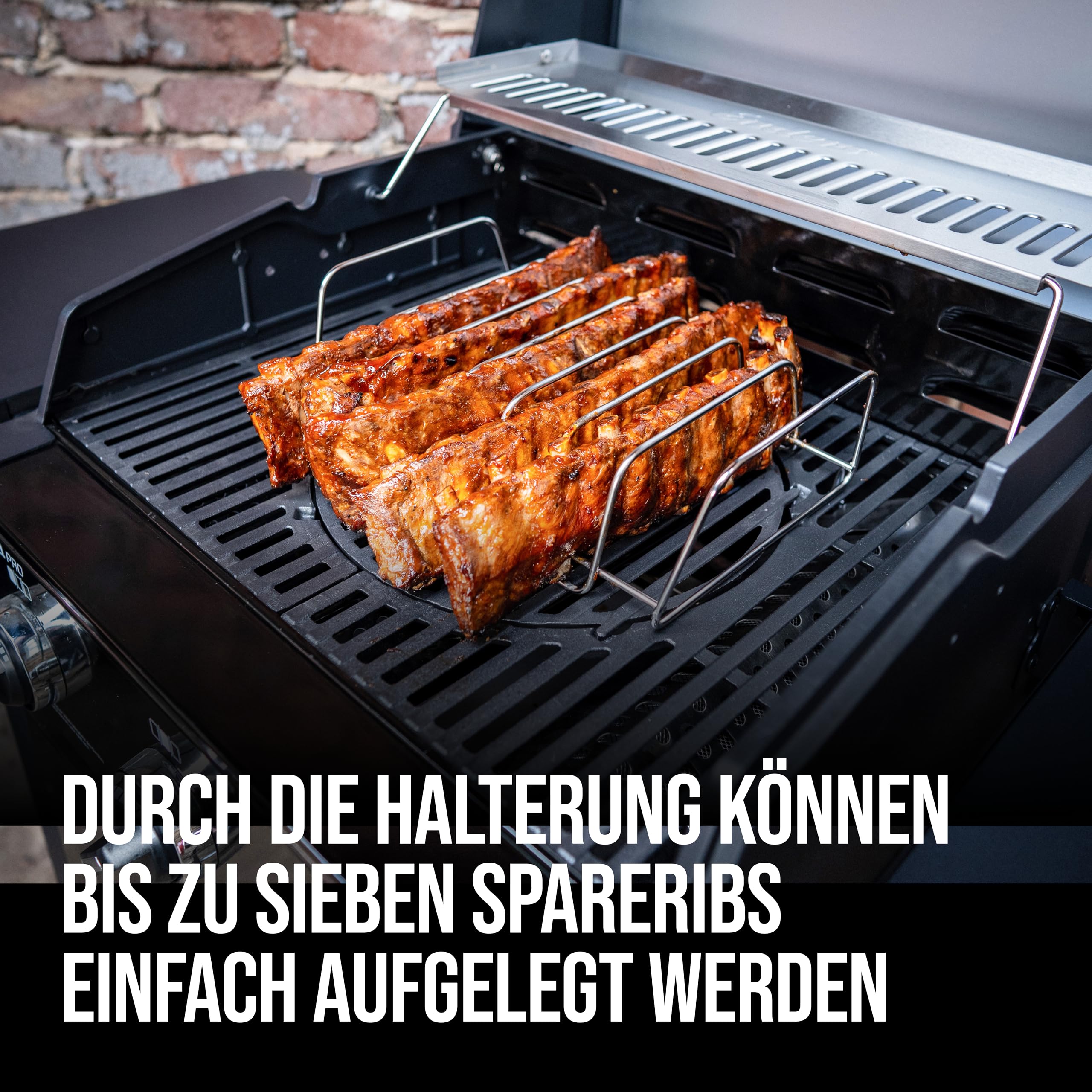 enders-8823-rippchen-und-bratenhalter-edelstahl-grillkorb-f-r-7-spareribs-umdreh image 2